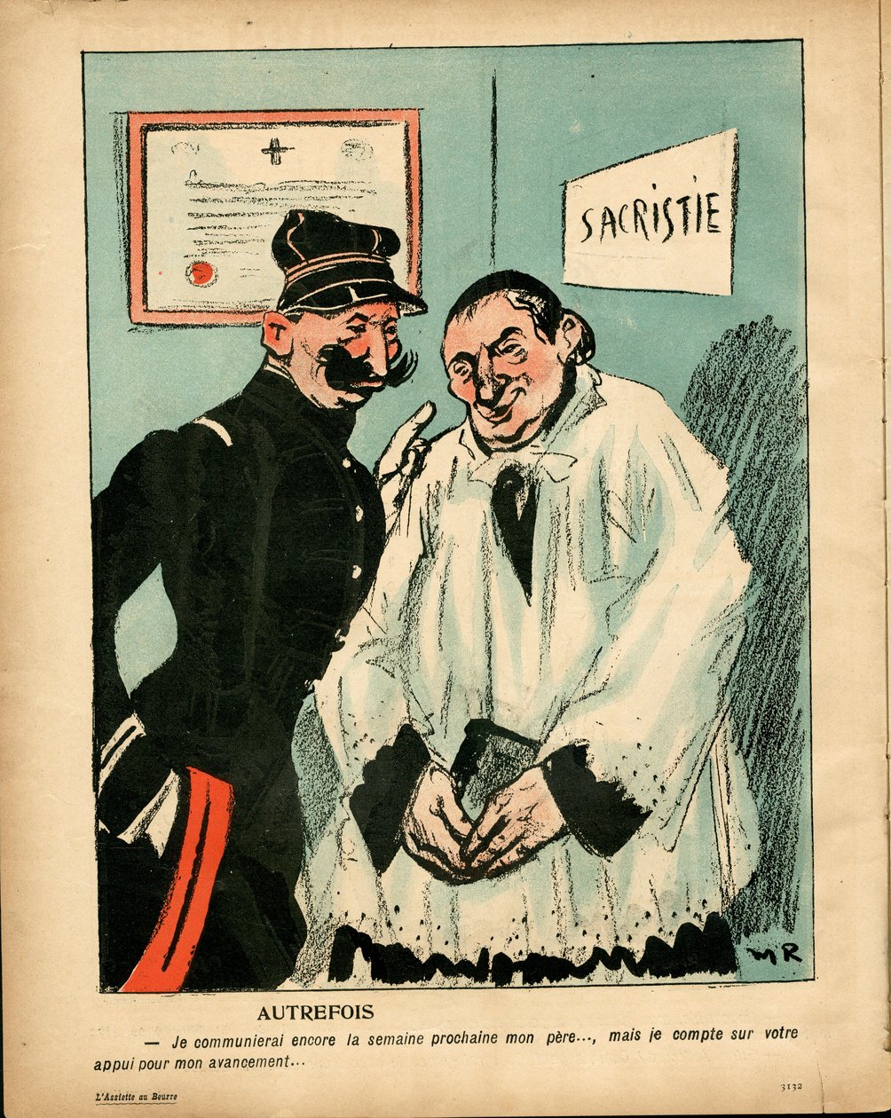 A vajtányér, 188-as, szatirikus színű alkotó: Maurice Radiguet