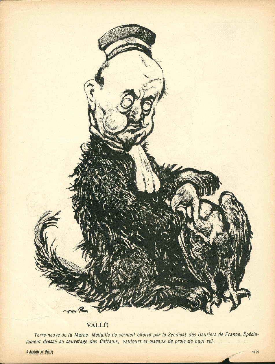 A vajtányér, 191. szám, szatirikus színben alkotó: Maurice Radiguet
