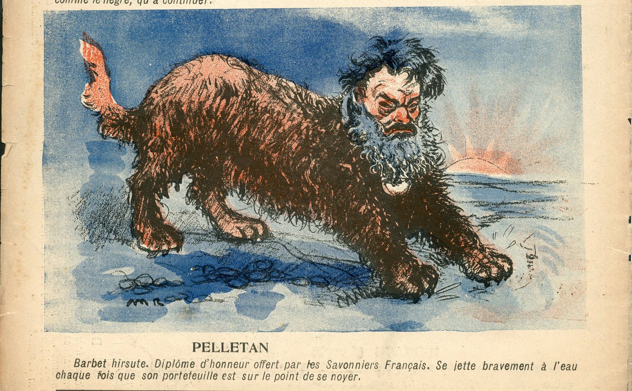 A vajtányér, 191. szám, szatirikus színben alkotó: Maurice Radiguet