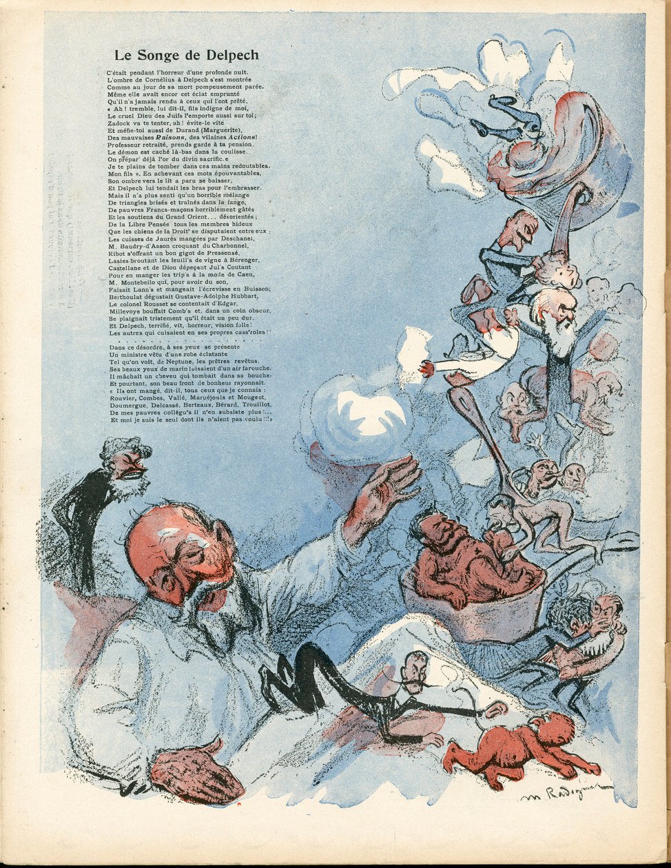 A vajtányér, 195. szám, szatirikus színben alkotó: Maurice Radiguet
