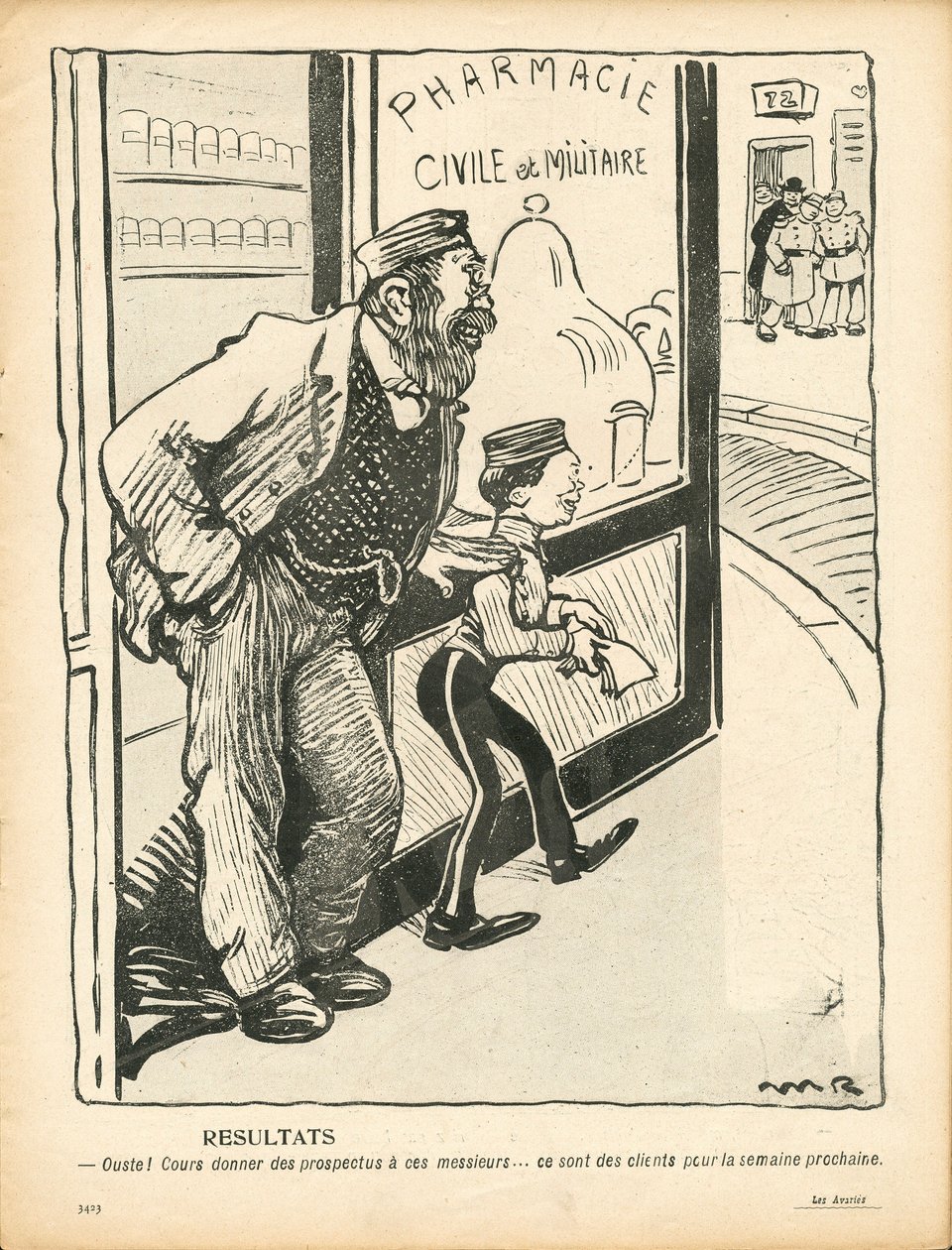 A vajtányér, 207. szám, szatirikus színben alkotó: Maurice Radiguet