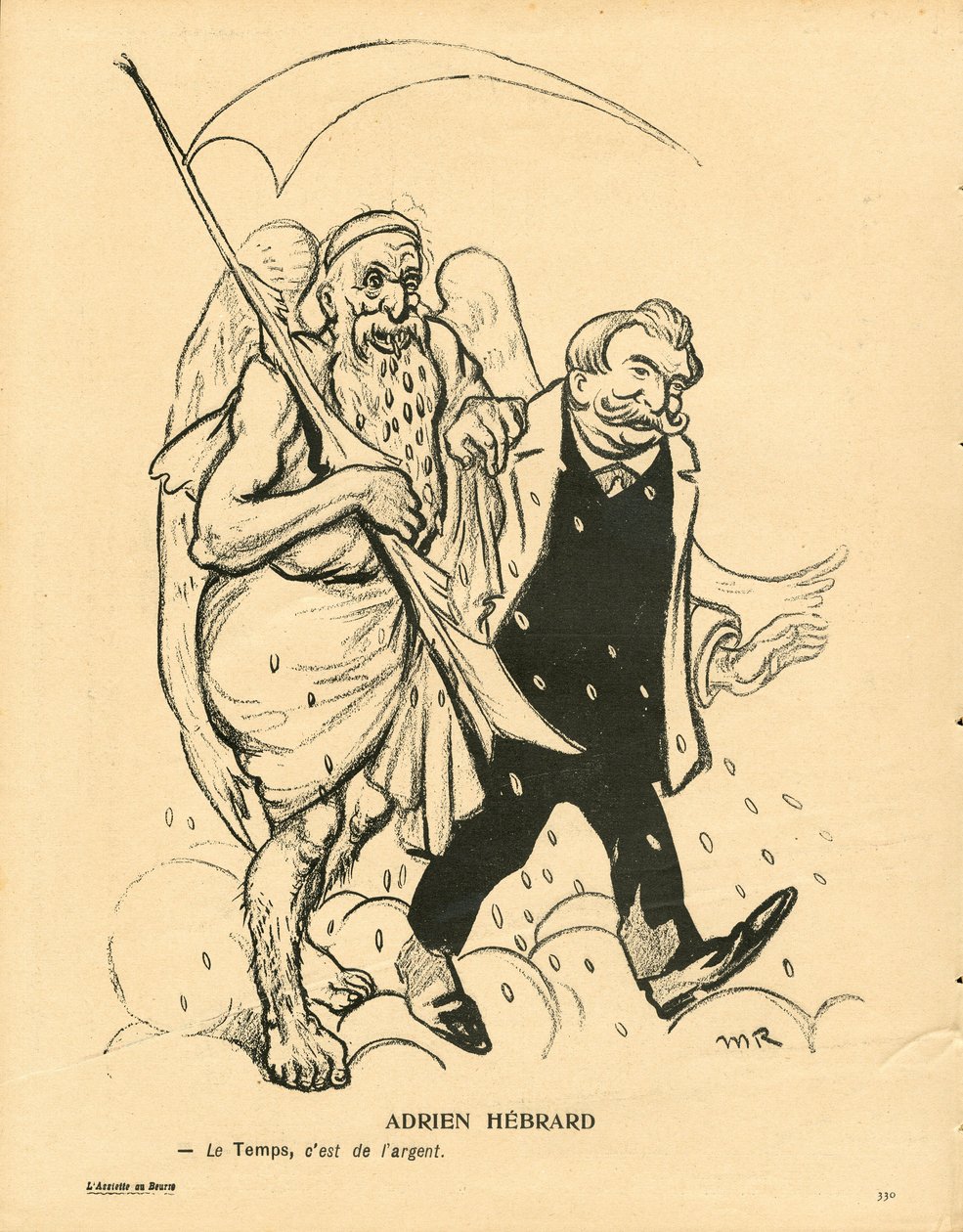 The Butter Plate, 229. szám, Szatirikus színekben alkotó: Maurice Radiguet