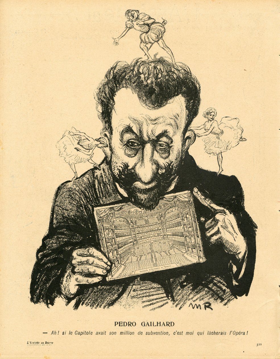 The Butter Plate, 229. szám, Szatirikus színekben alkotó: Maurice Radiguet