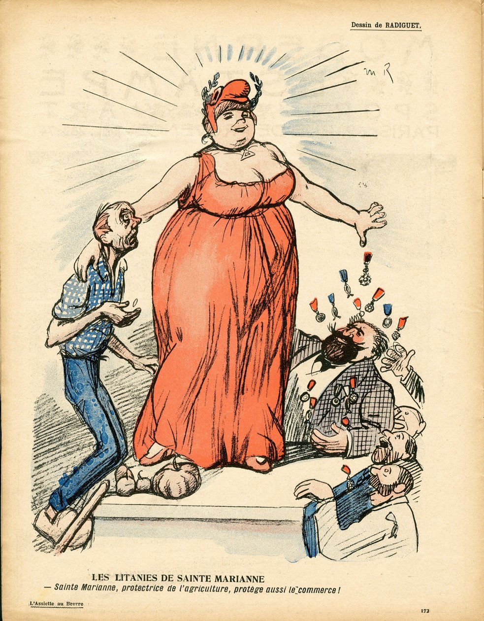 The Butter Plate, 323. szám, Szatirikus színekben alkotó: Maurice Radiguet