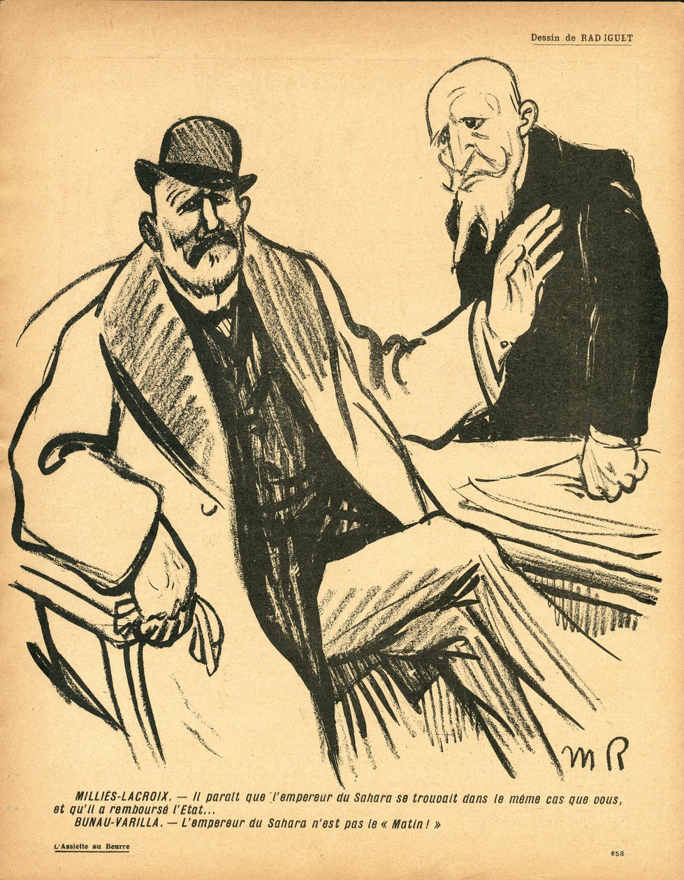 The Butter Plate, 353. szám, Szatirikus színekben alkotó: Maurice Radiguet