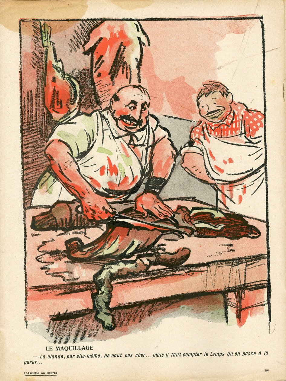 A vajtányér, 368-as, szatirikus színű alkotó: Maurice Radiguet