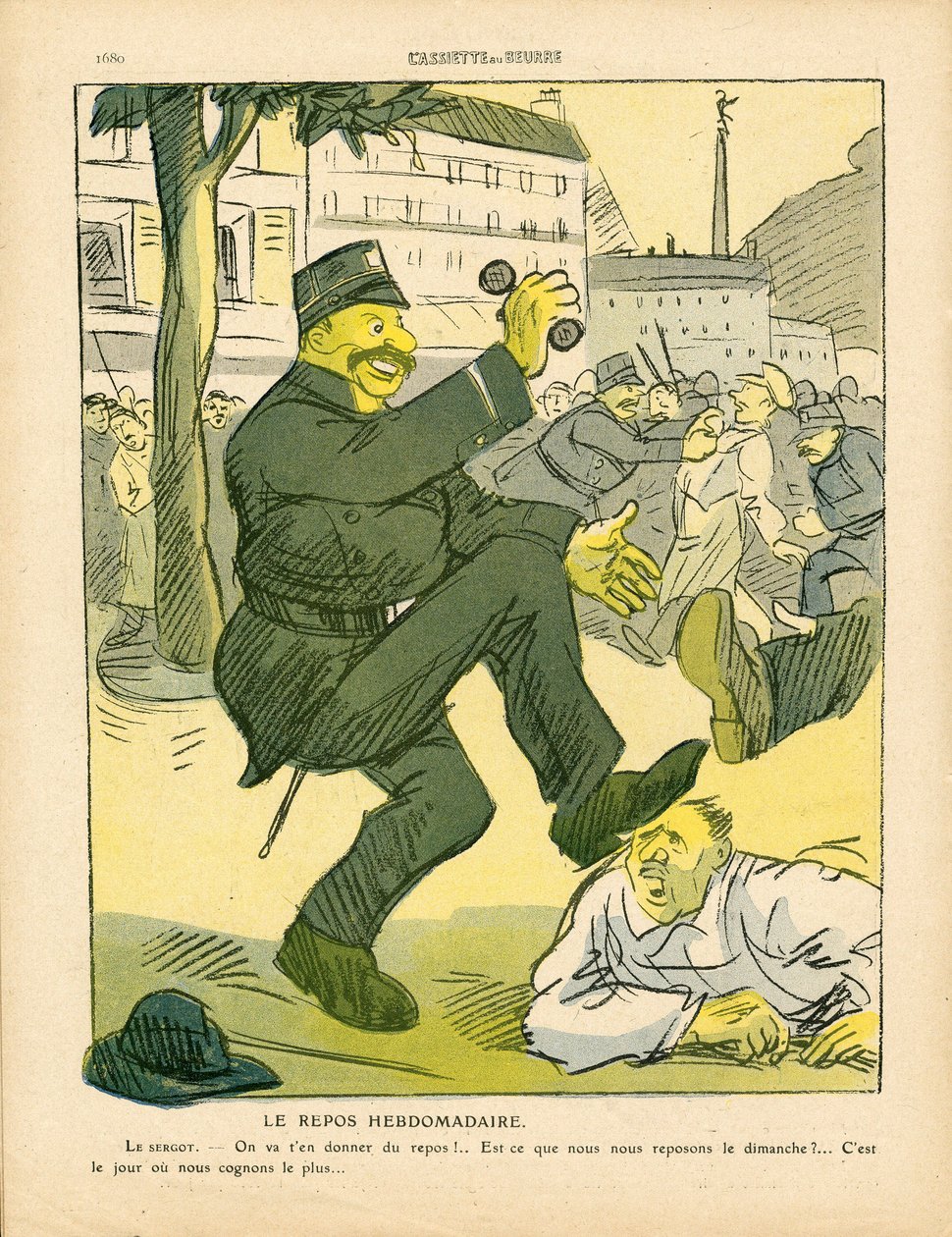 A vajtányér, 468-as, szatirikus színű alkotó: Maurice Radiguet