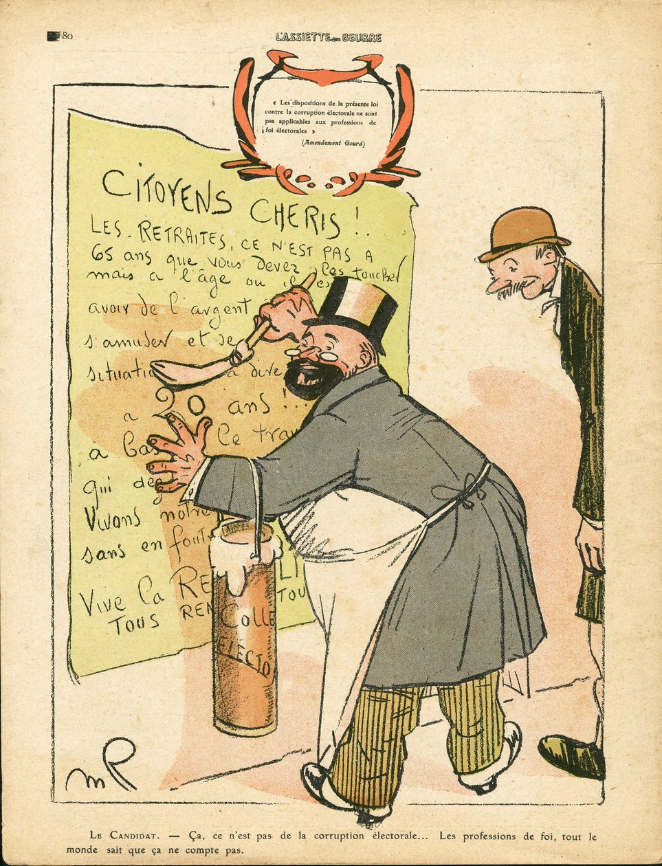 The Butter Plate, 473. szám, Szatirikus színekben alkotó: Maurice Radiguet