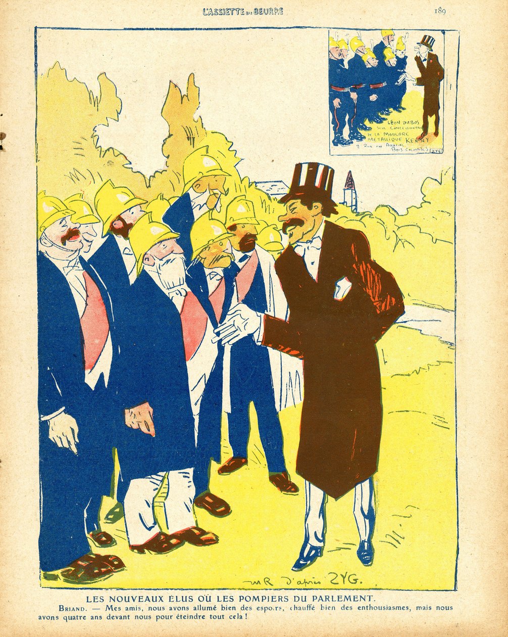 The Butter Plate, 480. szám, Szatirikus színekben alkotó: Maurice Radiguet