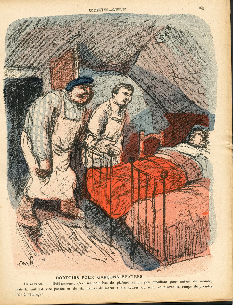 A vajtányér, 516. szám, szatirikus színben alkotó: Maurice Radiguet