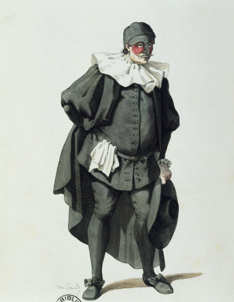 Dottor Balanzone 1653-ban, írta Maurice Sand (1823-1889) alkotó: Maurice Sand