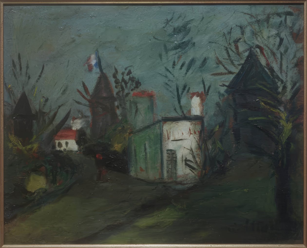 Kilátás Montmartre-ra alkotó: Maurice Utrillo