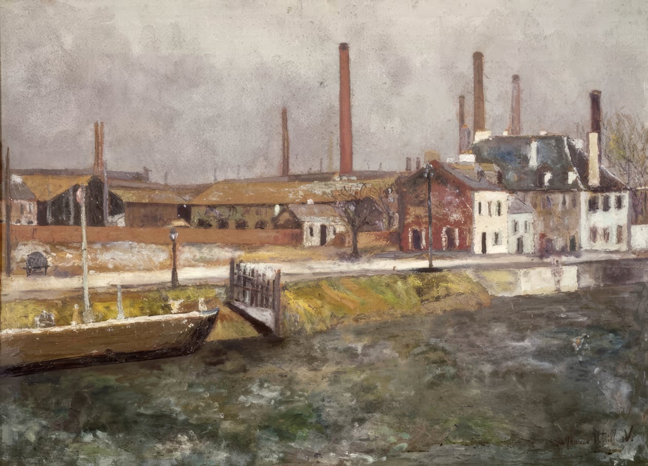 A Canal Saint-Denis csatorna alkotó: Maurice Utrillo