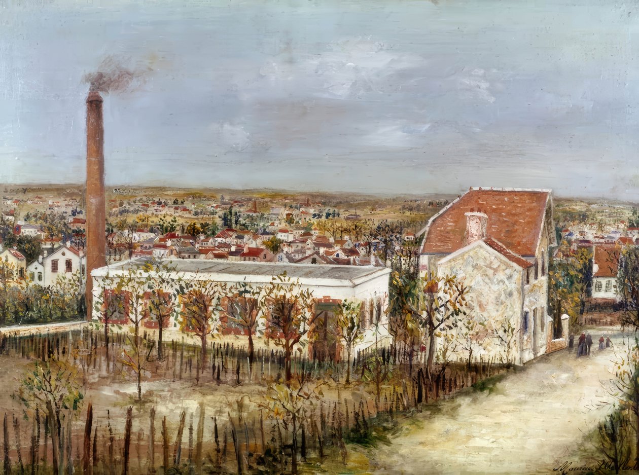 Gyár Sannois-ban alkotó: Maurice Utrillo