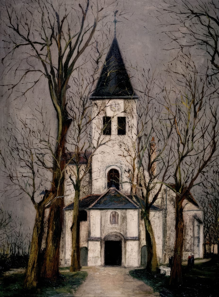 CHATILLON SUR SEINE TEMPLOMA alkotó: Maurice Utrillo