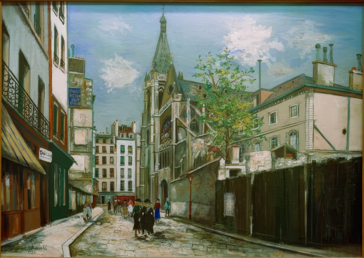 Saint-Séverin templom Párizsban alkotó: Maurice Utrillo