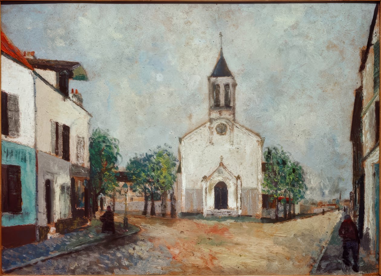 Templom Villanteuse-ban alkotó: Maurice Utrillo