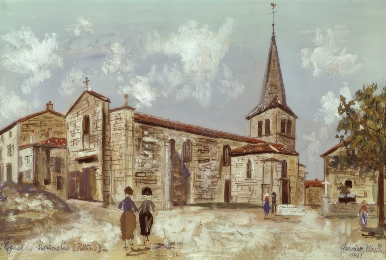 Montmelas temploma alkotó: Maurice Utrillo