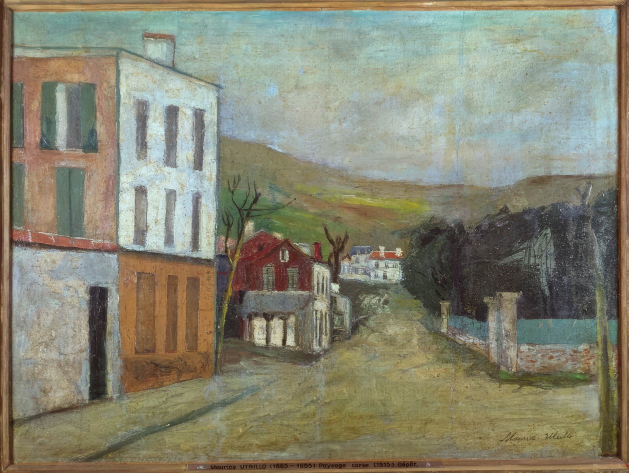 Korsikai táj alkotó: Maurice Utrillo