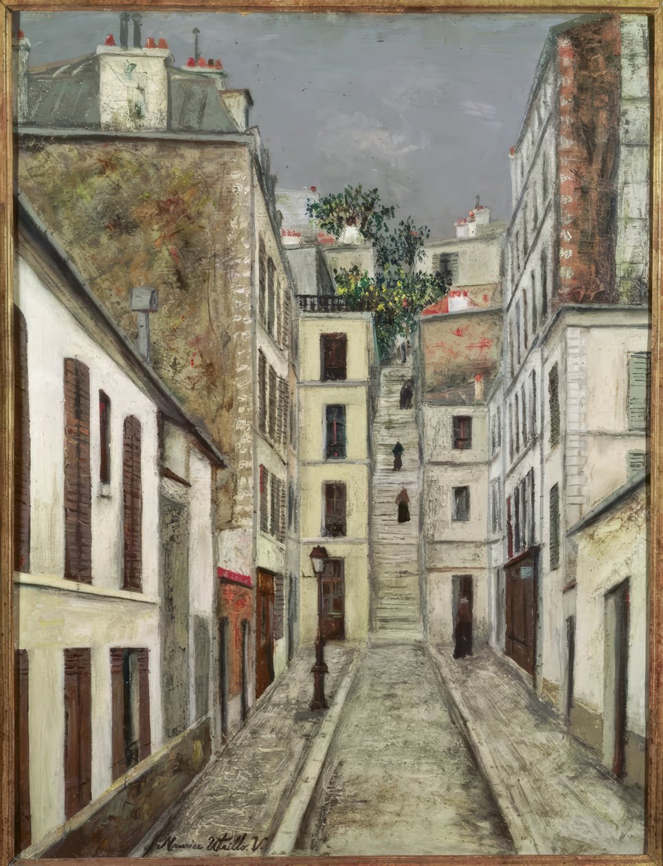 Az Impasse Cottin Párizsban alkotó: Maurice Utrillo