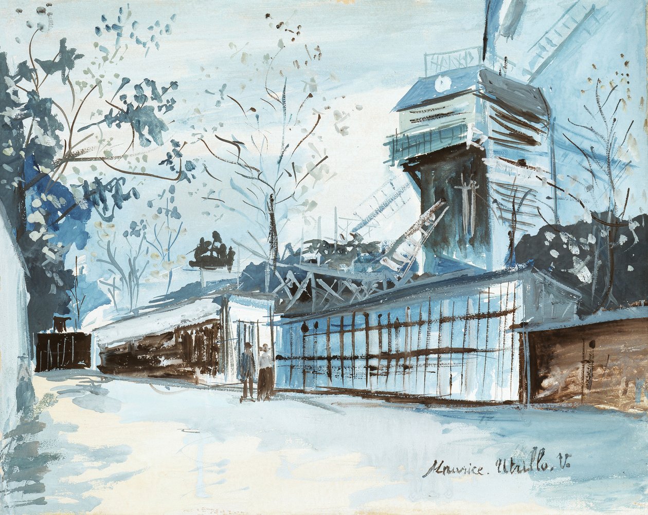 La Moulin de la Galette, Párizs alkotó: Maurice Utrillo