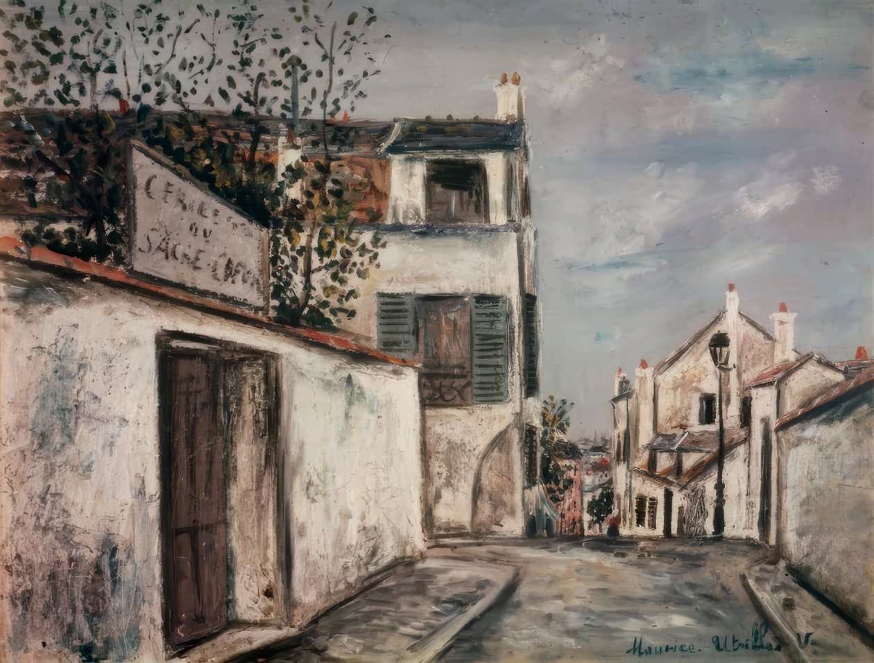 A Rue du Mont-Cenis utca alkotó: Maurice Utrillo