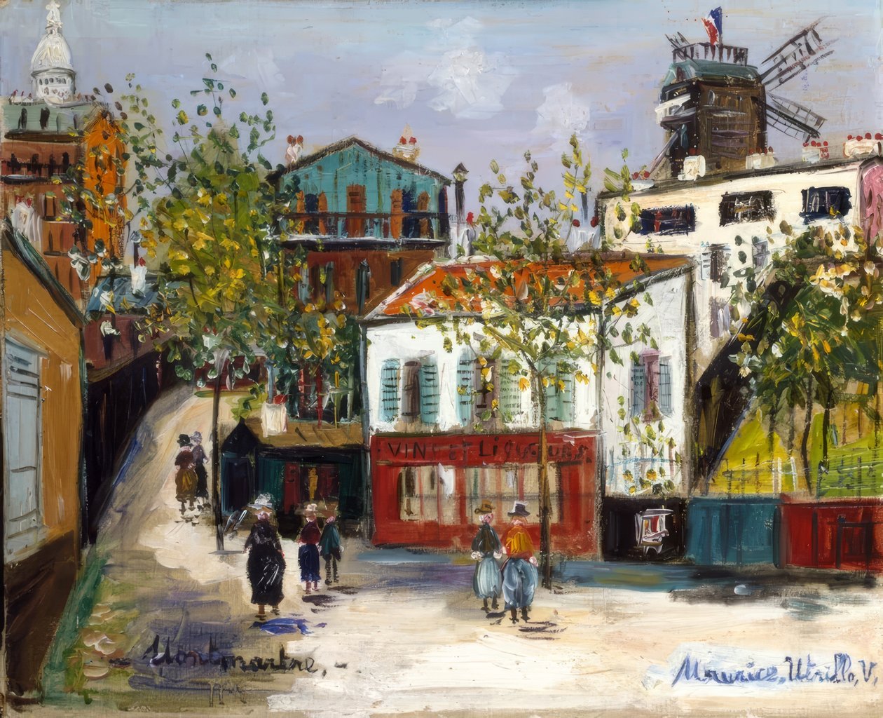 A Maquis Montmartre-ban alkotó: Maurice Utrillo
