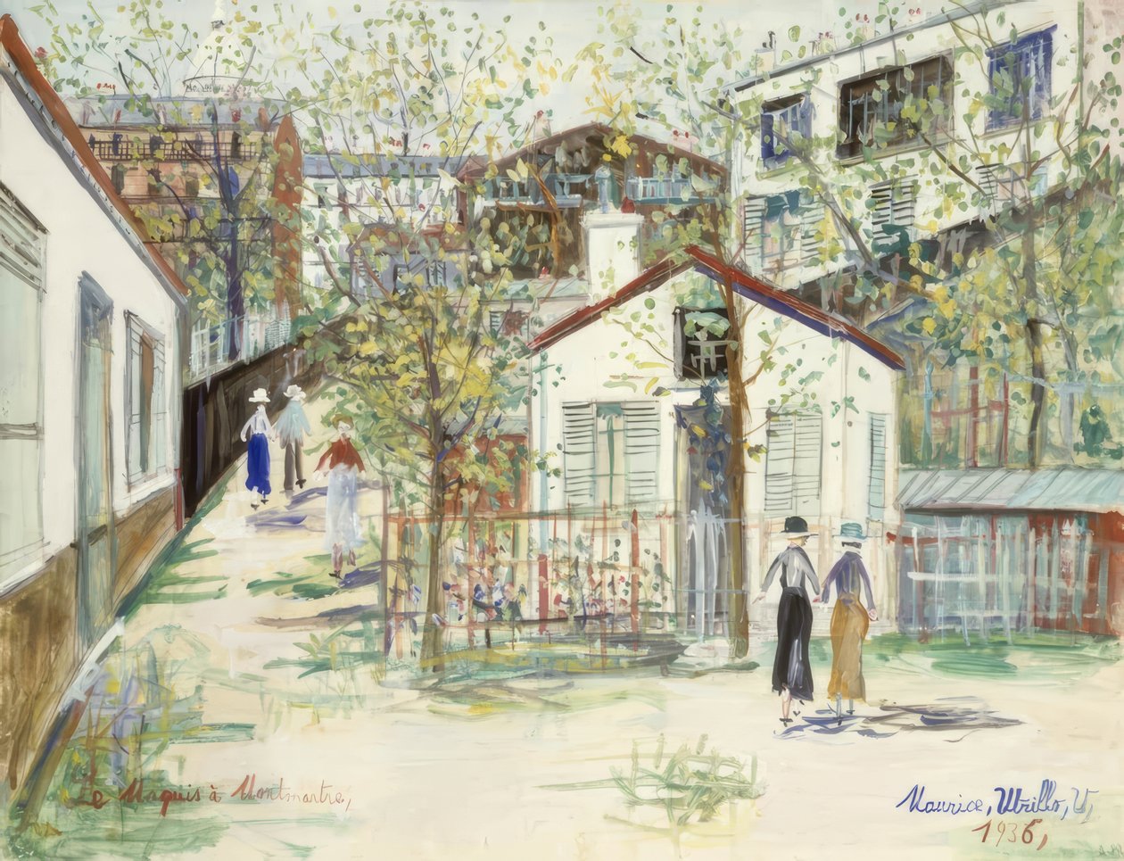 A Maquis Montmartre-ban alkotó: Maurice Utrillo