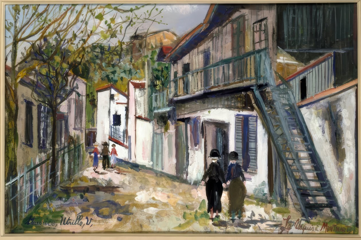 A Maquis Montmartre-ban alkotó: Maurice Utrillo