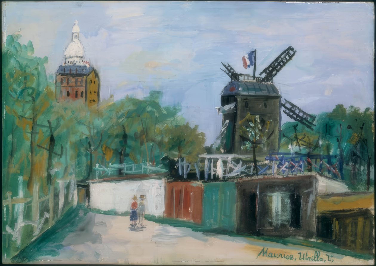 A Moulin de la Galette alkotó: Maurice Utrillo