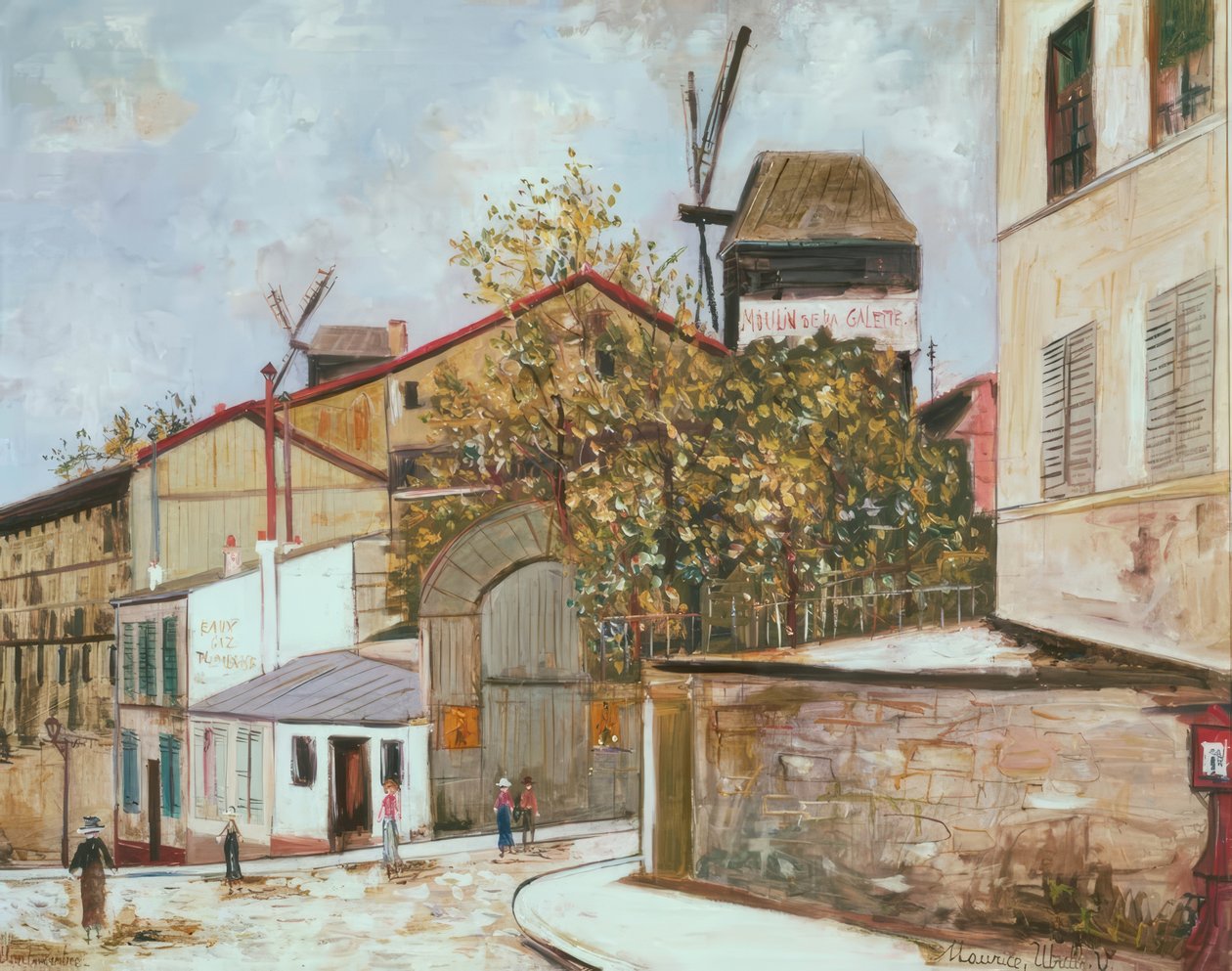 A Moulin de la Galette alkotó: Maurice Utrillo