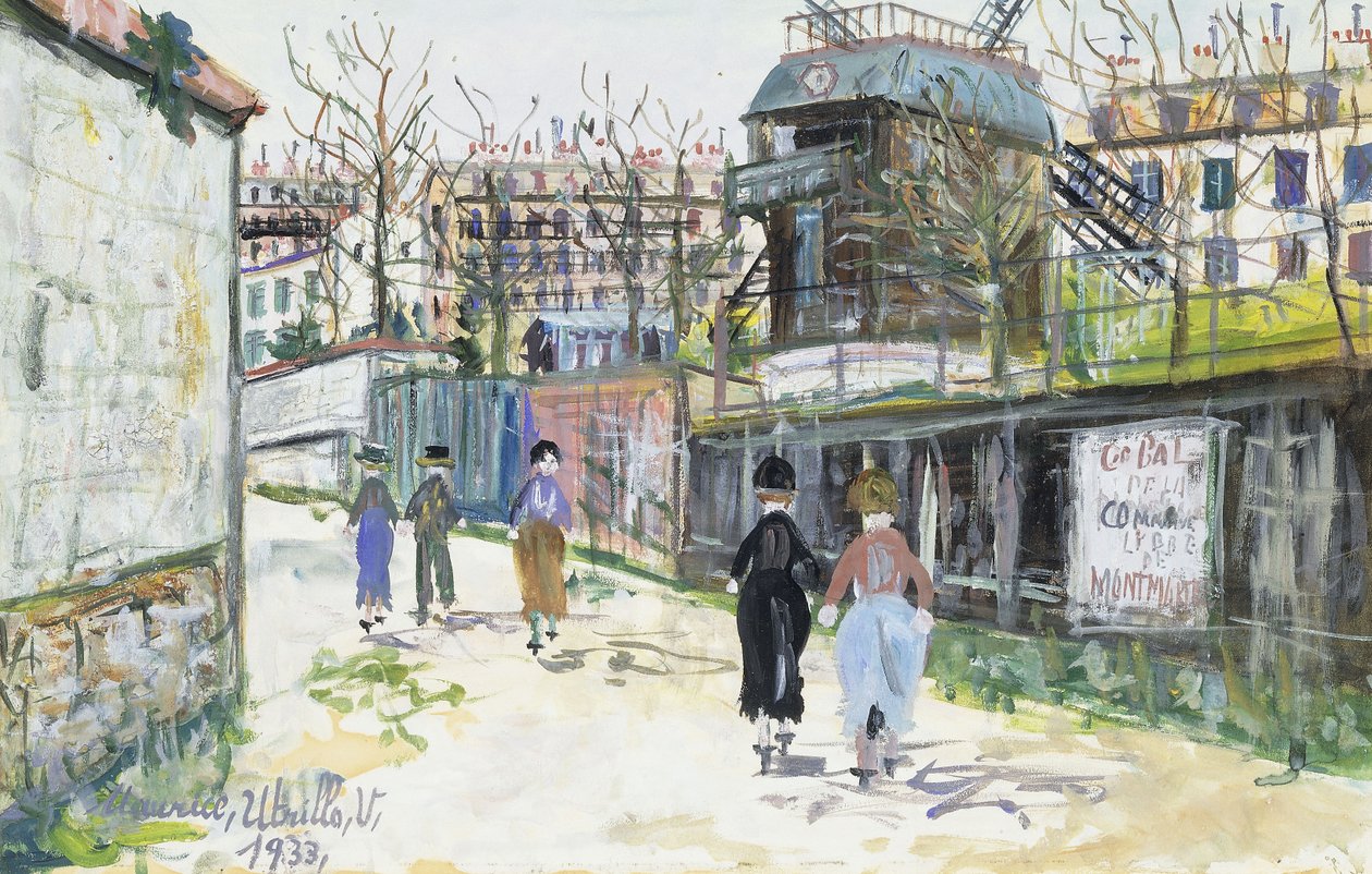 A Moulin de la Galette, Montmartre alkotó: Maurice Utrillo