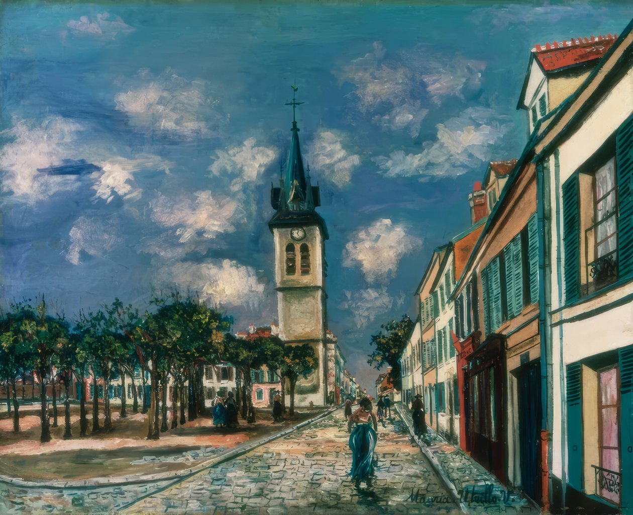 Melun, Place St. Barthel alkotó: Maurice Utrillo