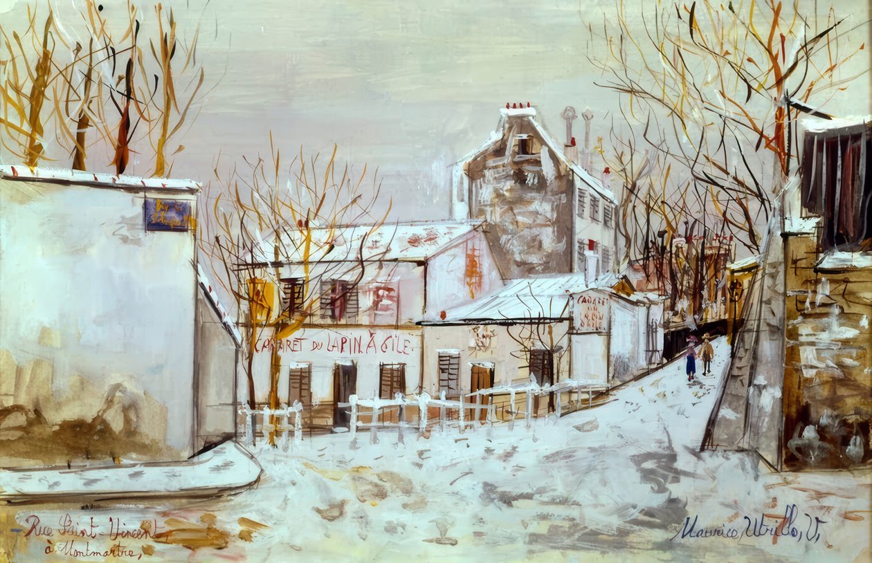 Montmartre, Saint-Vincent utca alkotó: Maurice Utrillo