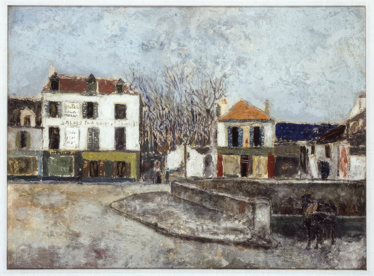 Place du Pont Sarcelles-ben alkotó: Maurice Utrillo