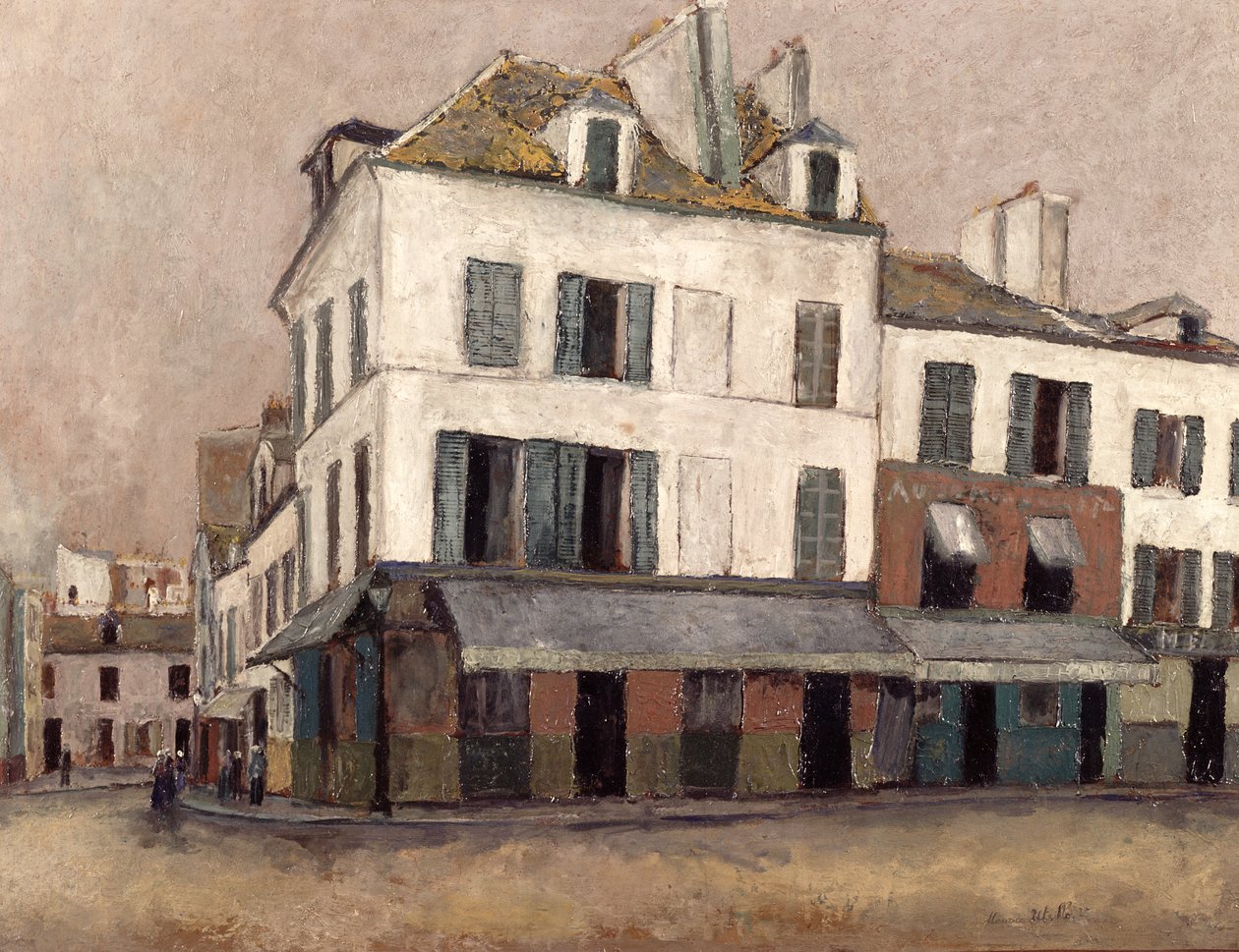 Place du Tertre Montmartre-ban alkotó: Maurice Utrillo