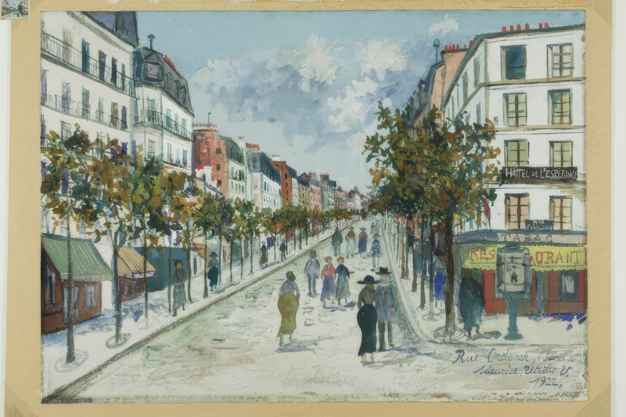 Rue Ordener, Párizs alkotó: Maurice Utrillo