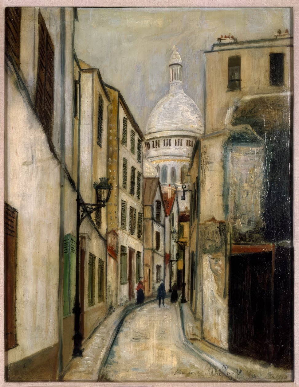 Saint-Rustique utca alkotó: Maurice Utrillo