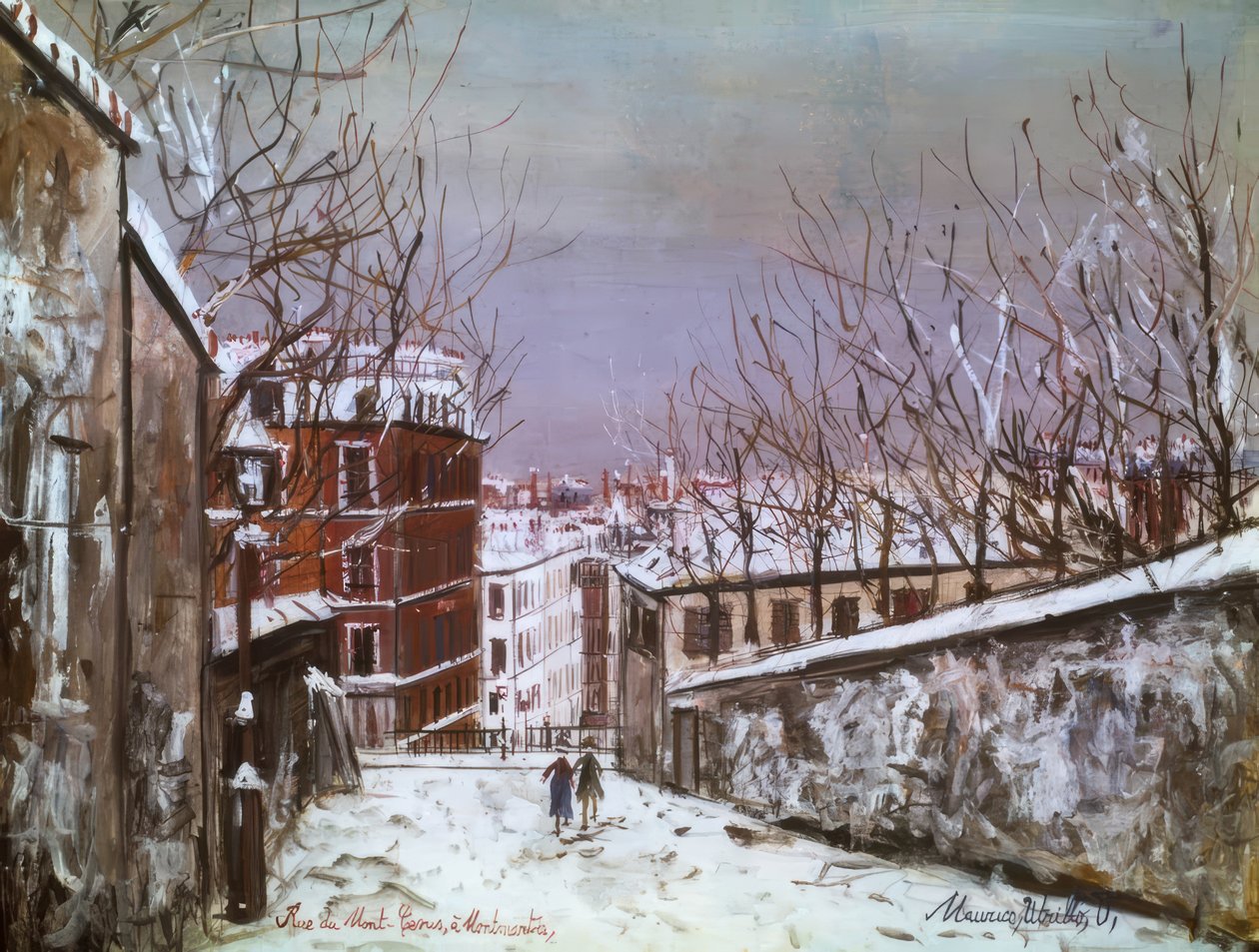 Rue du Mont-Cenis Montmartre-ban alkotó: Maurice Utrillo