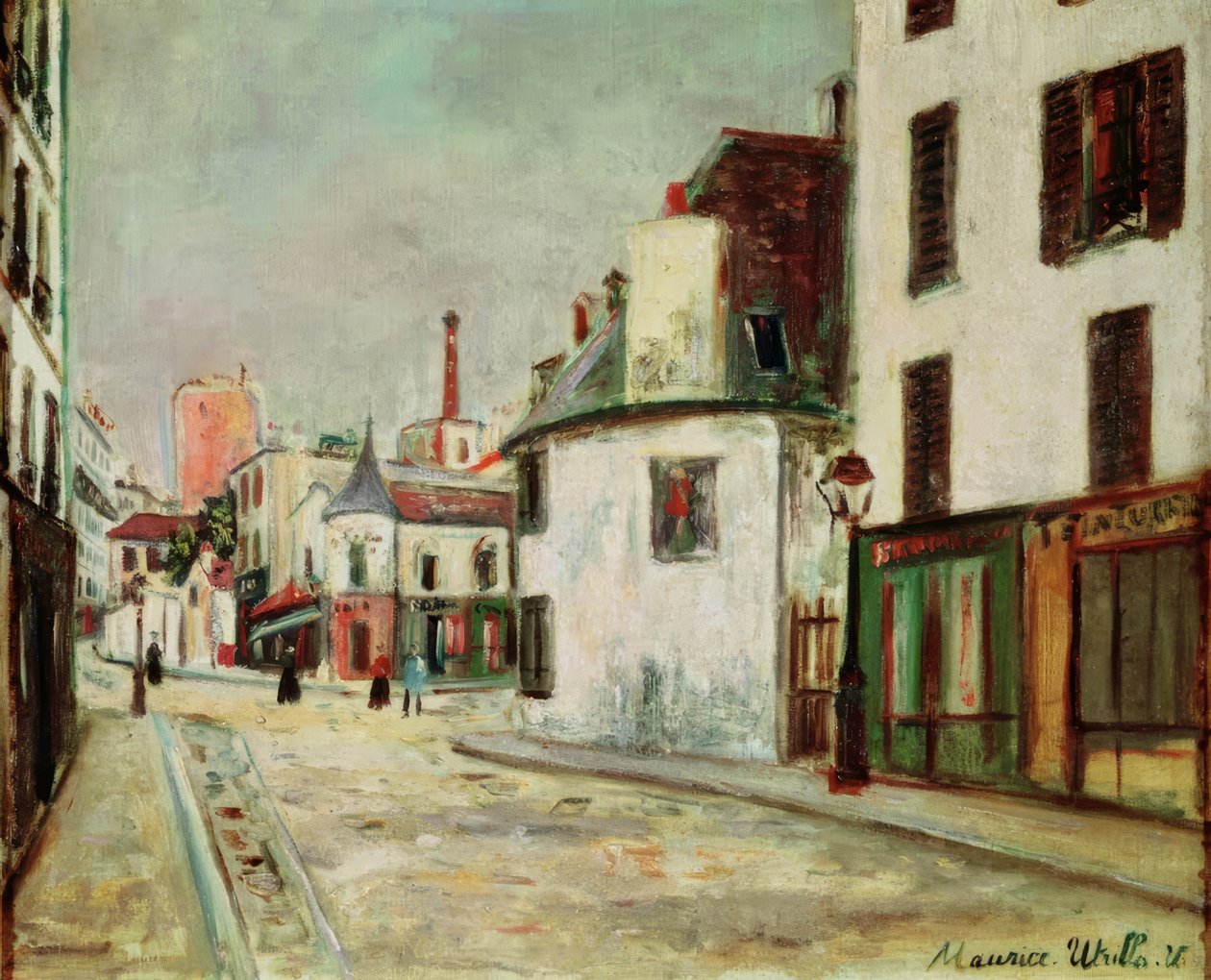 Rue du Mont-Cenis, Párizs alkotó: Maurice Utrillo