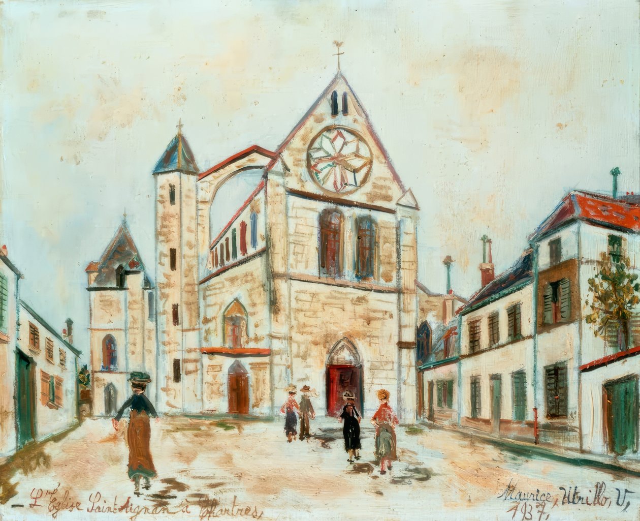 Saint Aignan Chartres-ban alkotó: Maurice Utrillo