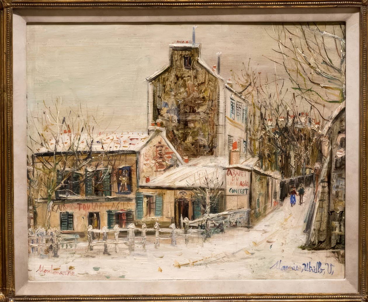 Az agilis nyúl kabaré Monmartre-ban alkotó: Maurice Utrillo