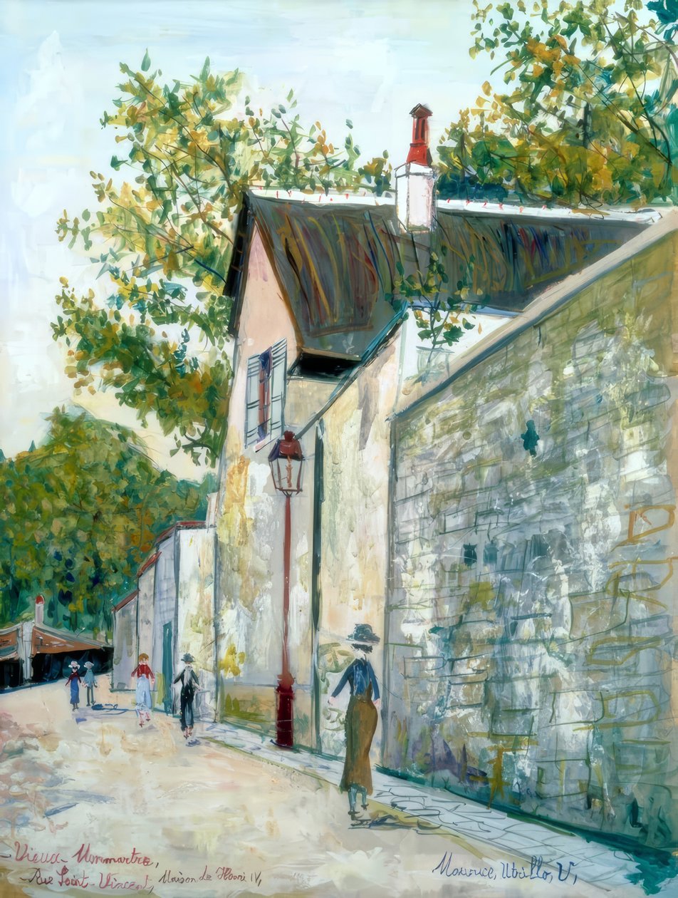 Régi Montmartre, IV. Henrik háza alkotó: Maurice Utrillo