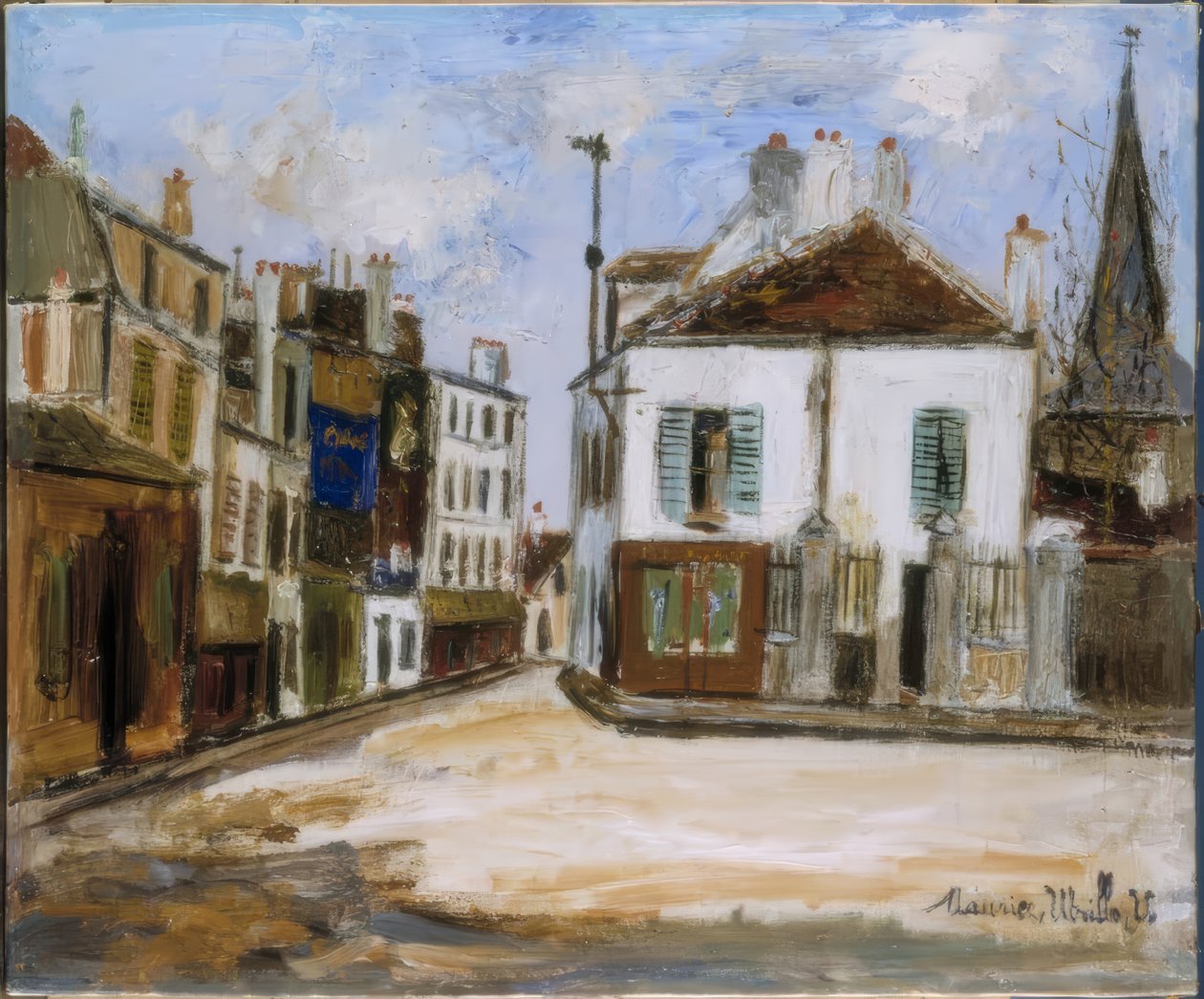 külvárosi út alkotó: Maurice Utrillo