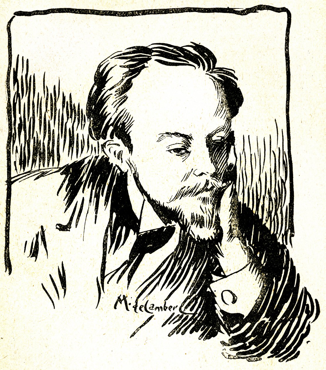 Gustave Le Rouge, 1899 körül (fába metszve) alkotó: Maurice Walter Edmond de Lambert