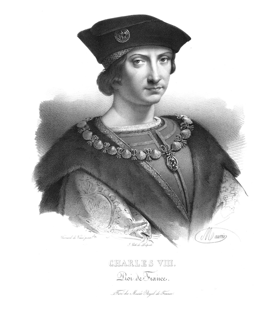 VIII. Károly francia király, 1820-as évek alkotó: Maurin