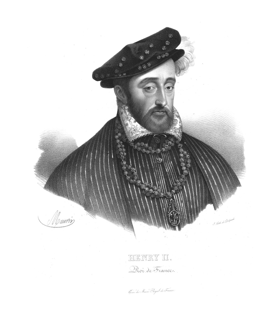 Henrik francia király, 1820-as évek alkotó: Maurin