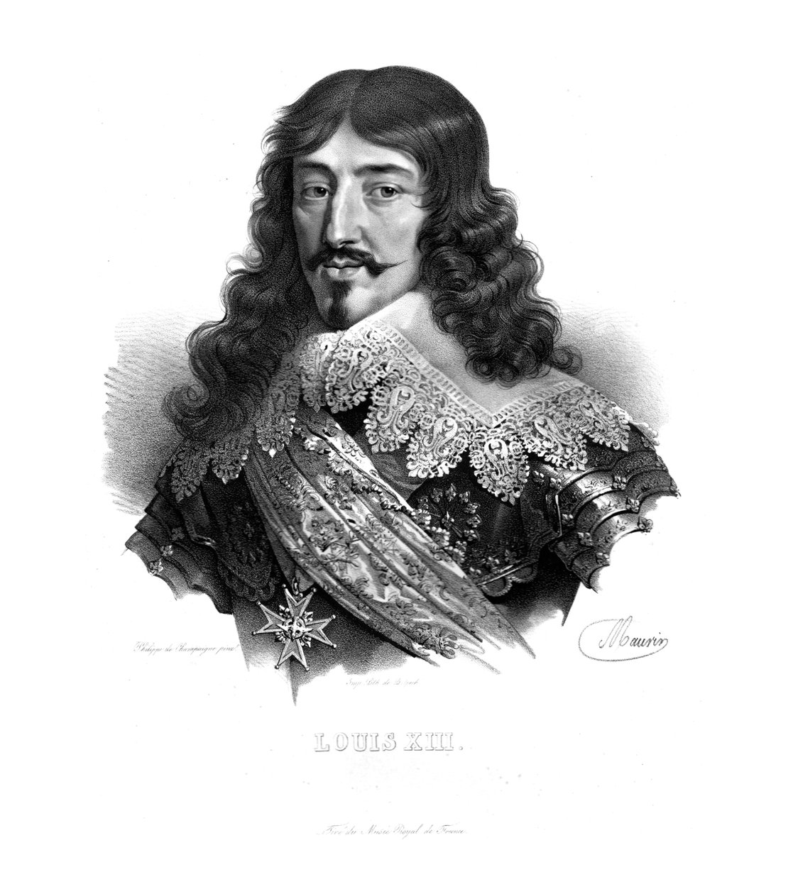 XIII. Lajos francia király, 1820-as évek alkotó: Maurin