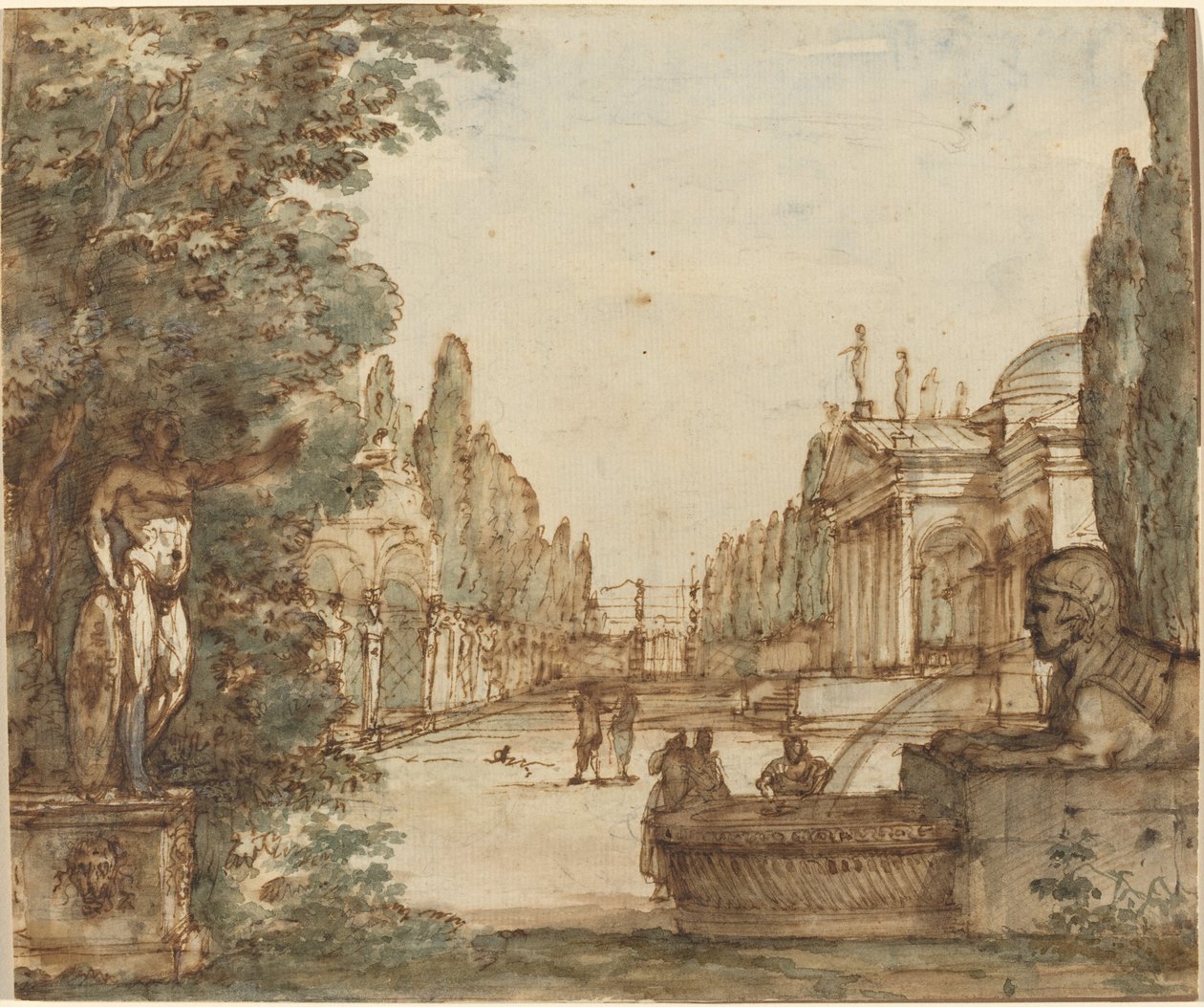 Capriccio egy palladi villával alkotó: Mauro Antonio Tesi