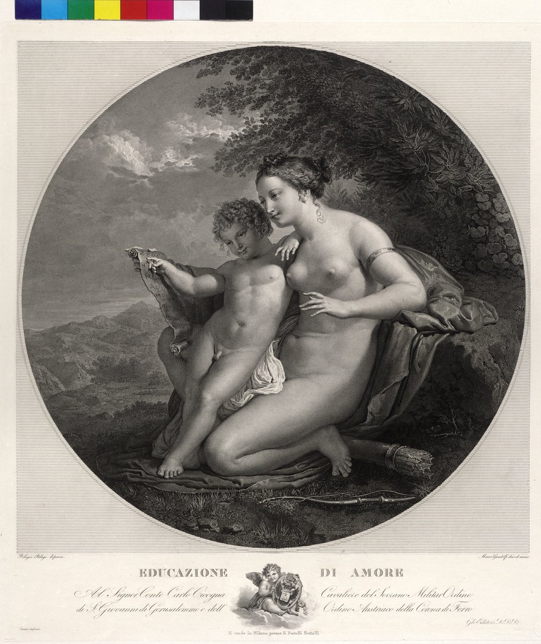 Ámor nevelése alkotó: Mauro Gandolfi
